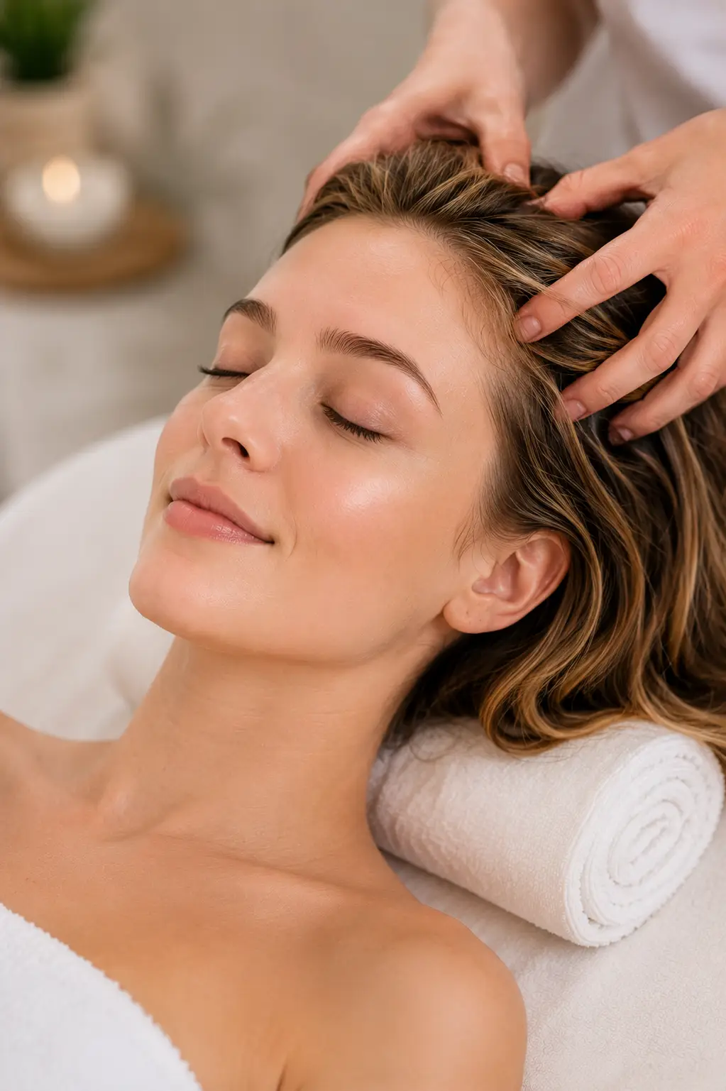 Refreshed and glowing after a treatment